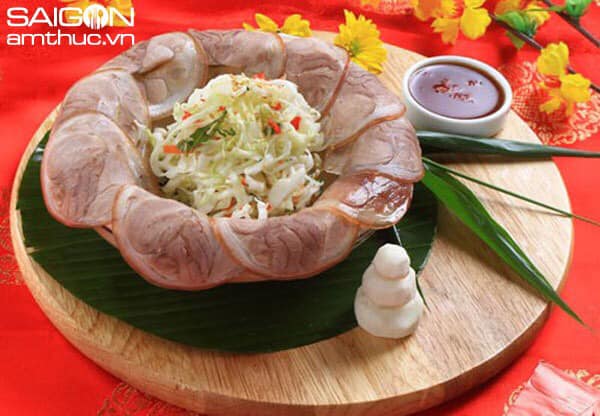 Thịt ngâm nước mắm chấm nước mắm me